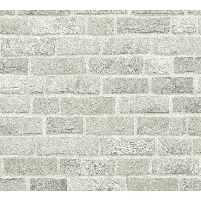 AS Creation Trendwall Vliestapete Mauerwerk - Grau, Steinoptik, 10,05 x 0,53 m - Detailaufnahme