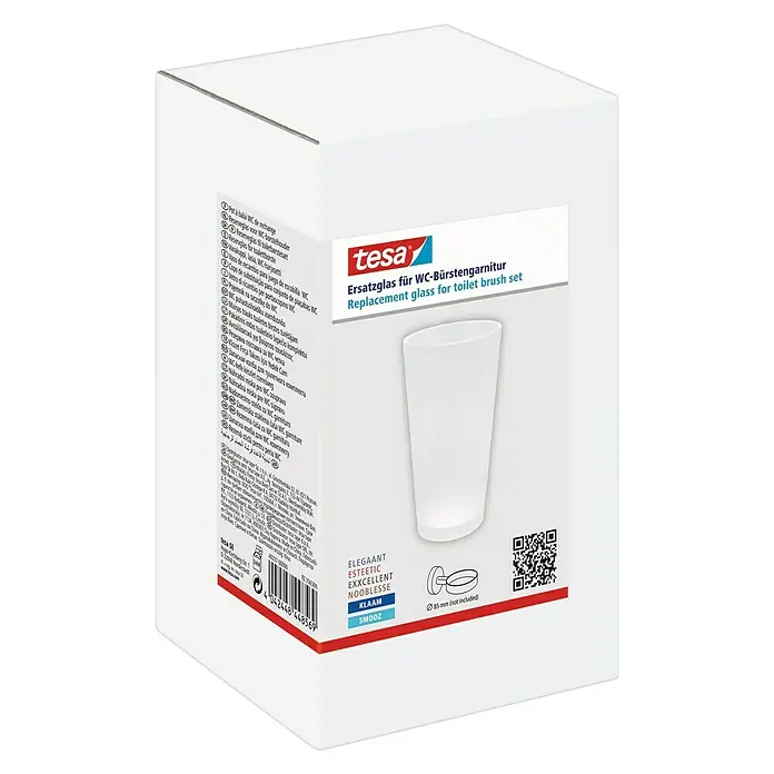 Tesa Bürstenglas - Glas, Matt - Linke Seitenansicht