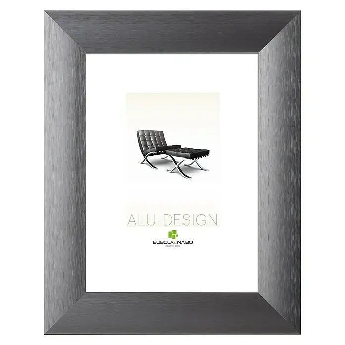 Bubola & Naibo Bilderrahmen Alu-Design II - Anthrazit, 60 x 80 cm, Aluminium - Vorderansicht