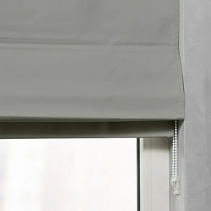 Raffrollo - B x H: 60 x 180 cm, Grau - Detailaufnahme