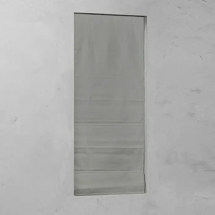 Raffrollo - B x H: 80 x 180 cm, Grau - Vorderansicht
