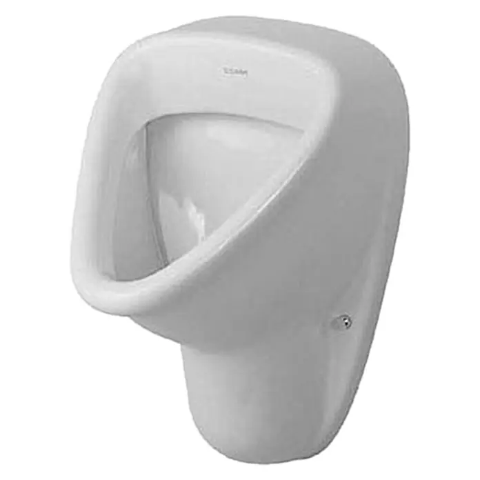 Duravit Urinal Katja - Unbeschichtet, Zulauf: Oben, Absaugspülung, Farbe: Weiß - Vorderansicht