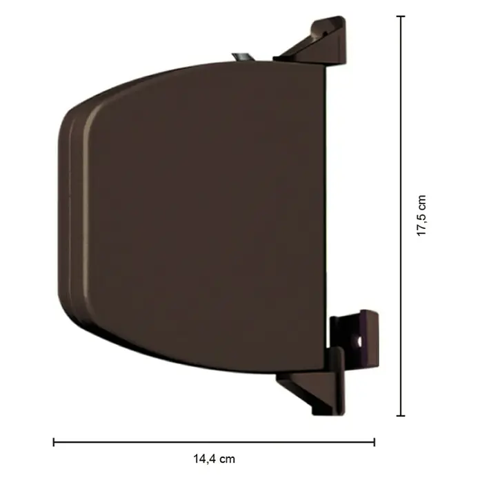 Schellenberg Aufschraubwickler Flexo - 140 x 25 x 165 mm, Geeignet für: Rollladen-Mini-Systeme, Braun