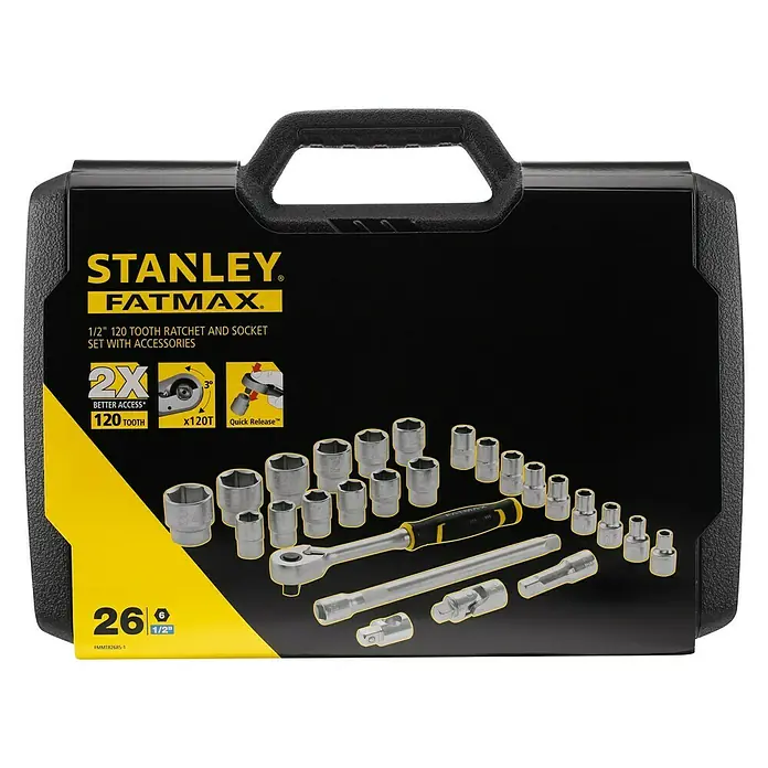 Stanley FatMax Set de llaves de vaso FMMT82685-1 - ½″, 26 pzs.