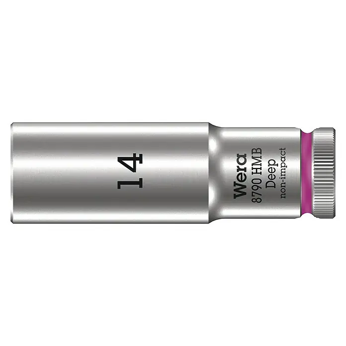 Wera Steckschlüsseleinsatz 8790 HMB - Schlüsselweite: 14 mm, Antriebsgröße: ⅜″ - Vorderansicht