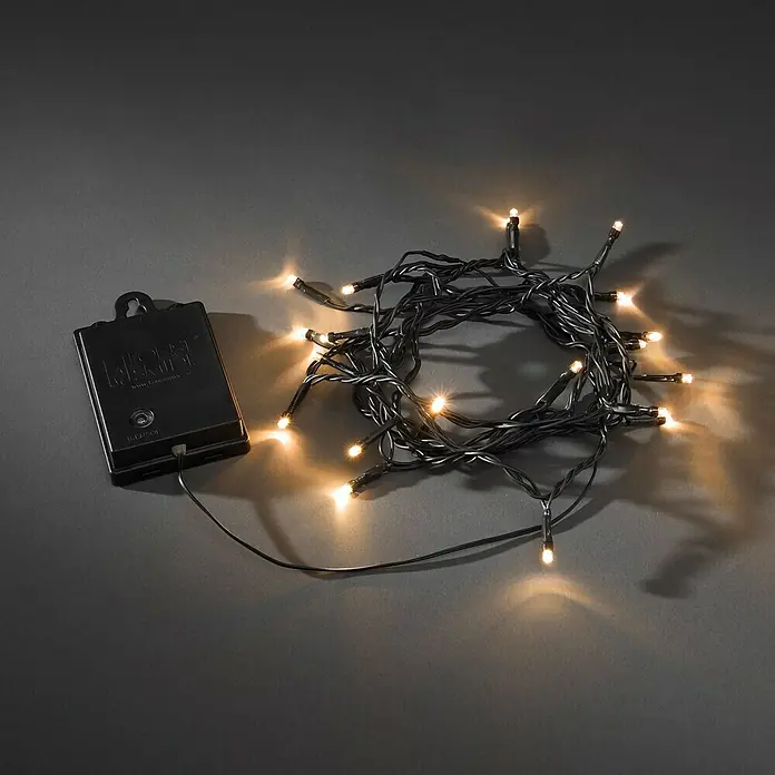 Konstsmide Led-feestverlichting Lichtketen - Binnen, 40 lampen, Kabellengte: 3,9 m, Barnsteen