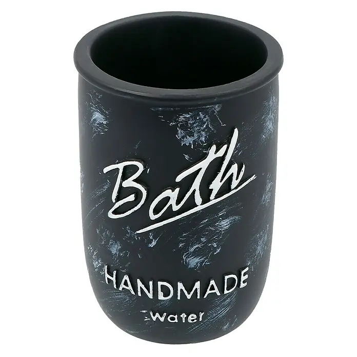 Venus Bath Zahnputzbecher - Polyresin, Schwarz/Weiß