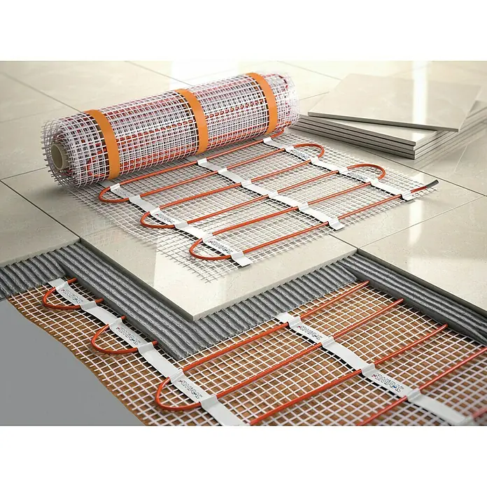 Admiral E-Power Fußbodenheizung Comfort - 36 x 0,5 m, Beheizbare Fläche: 18 m², 135 W/m² - Ansicht von oben