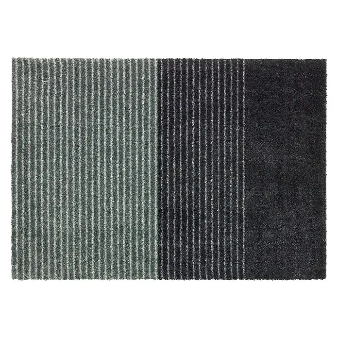 SCHÖNER WOHNEN-Kollektion Sauberlaufmatte Streifen - Anthrazit/Grau, 50 x 70 cm, 100 % Polyamid - Ansicht von oben