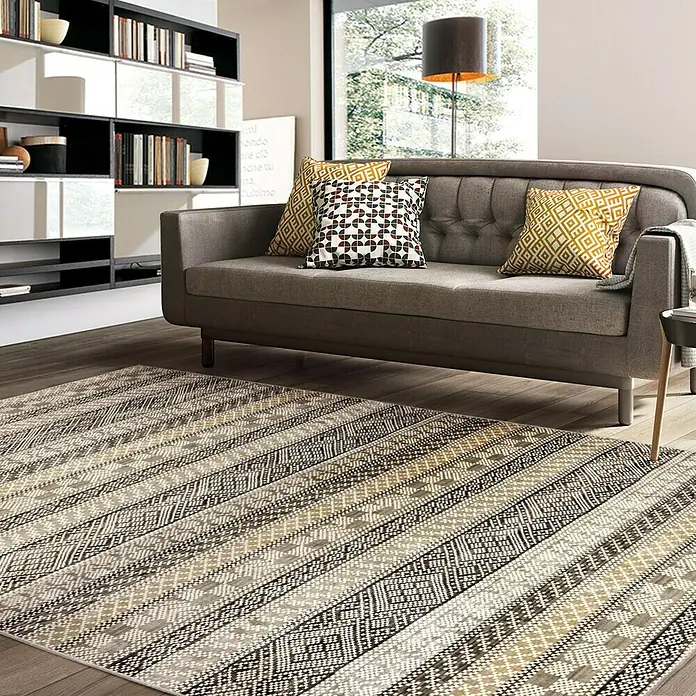 Alfombra Royal Gabeh - Marrón, 195 x 135 cm, 100% viscosa