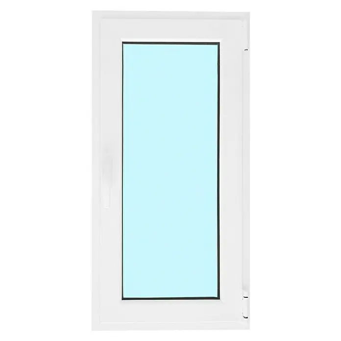 Solid Elements Ventana de aluminio Practicable Oscilobatiente - 50 x 100 cm, Izquierda, Blanco, Sin persiana