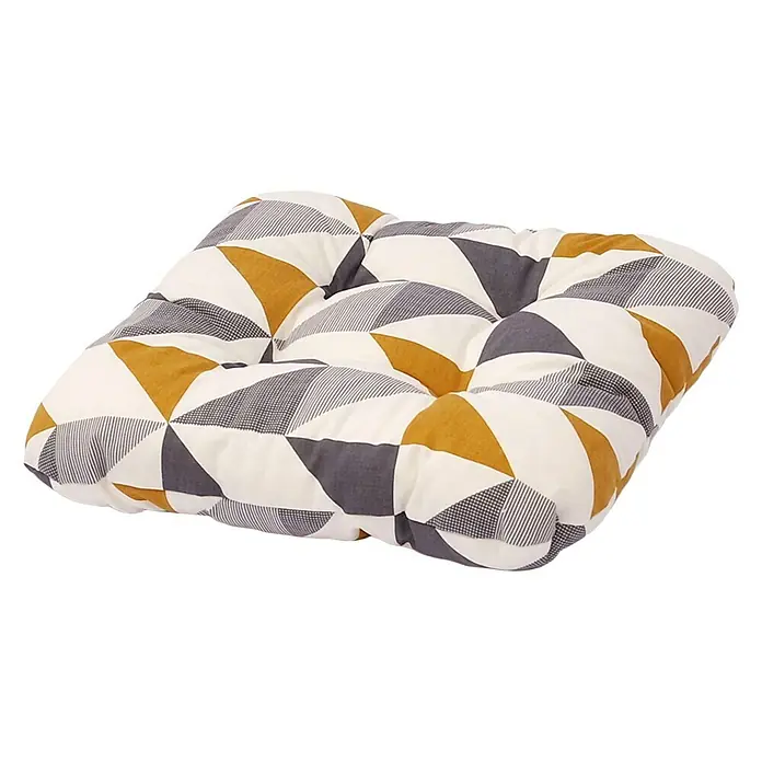 Sunfun Sitzkissen Susa - L x B x H: 38 x 38 x 4 cm, Farbig sortiert, 52% Polyester, 48% Baumwolle - Linke Seitenansicht