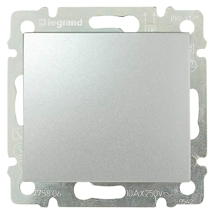 Legrand Taster Valena - Aluminium, Kunststoff, Unterputz