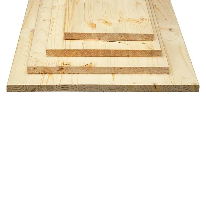 Masivna drvena lijepljena ploča - Smreka, D x Š x D: 200 x 25 x 1,8 cm - Pogled s lijeve strane