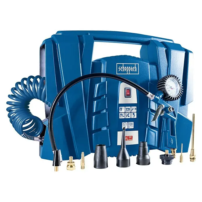 Scheppach Kompressor Air Force 4 - 8 bar, Motorleistung: 1,1 kW - Vorderansicht