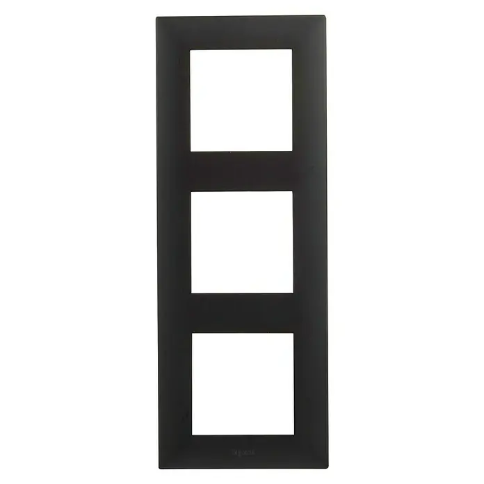 Legrand Niloé Step Marco - Antracita, x 3, Plástico, Montaje en la pared