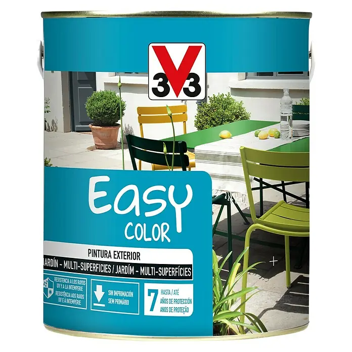 V33 Esmalte de color Easy color - Blanco, 2,5 l, Satinado