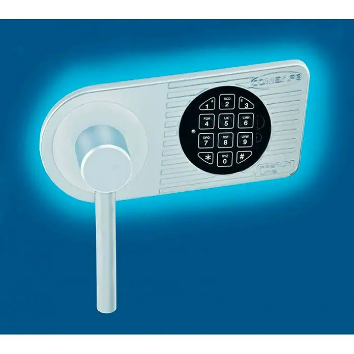 Rottner Brandschutztresor Fire Profi Premium - Elektronisches Zahlenschloss, L x B x H: 45,5 x 54,5 x 95 cm, Anthrazit
