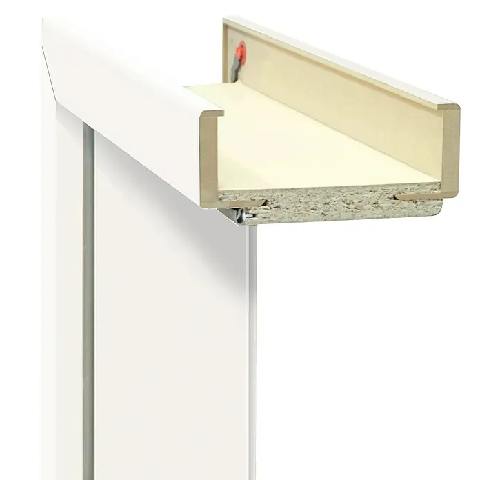 Türzarge Monari - 860 x 1.985 mm, Wandstärke: 95 mm, DIN Anschlag: Links, Uni Weiß
