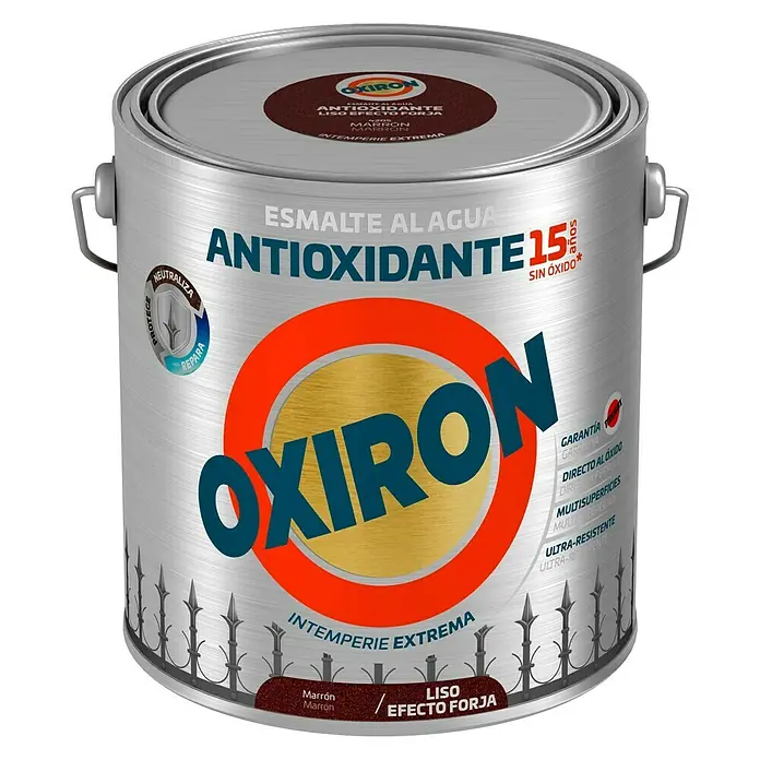Oxiron Esmalte para metal Forja - Marrón, 2,5 l, Protege la superficie