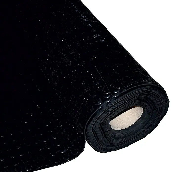 Pavimento de caucho círculos - Ancho: 1 m, Negro