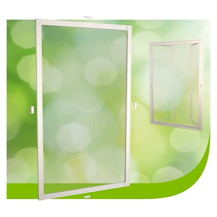 Mosquitera fija - An x Al: 100 x 100 cm, Color bastidor: Blanco
