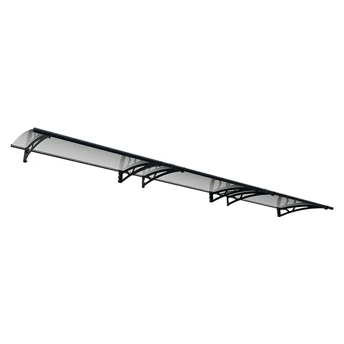 Solid Elements Pultvordach Pavo - 4.535 x 915 x 175 mm, Farbe Träger: Anthrazitgrau
