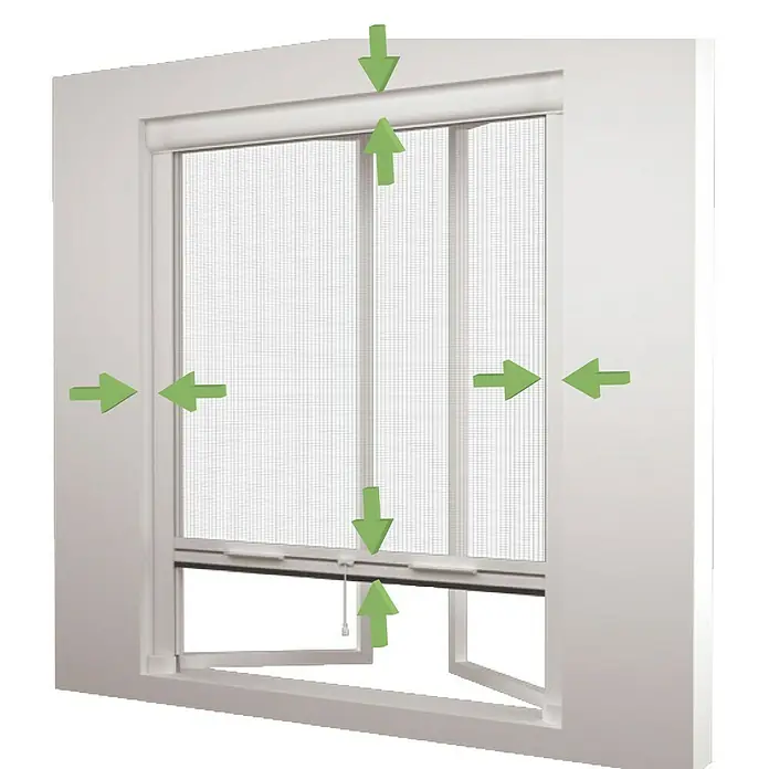 Mosquitera para ventana Elite - An x Al: 140 x 140 cm, Blanco