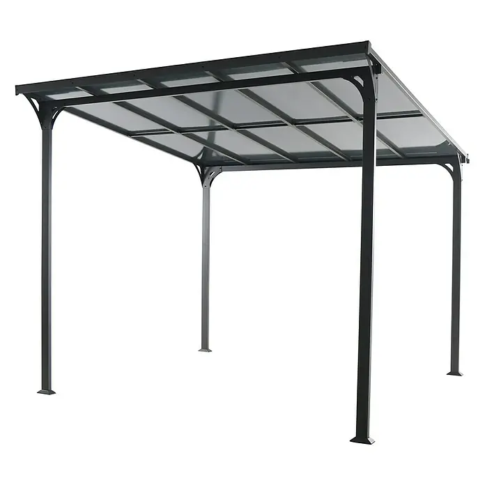 Sunfun Anstellpavillon Zypern - L x B: 300 x 300 cm, Anthrazit