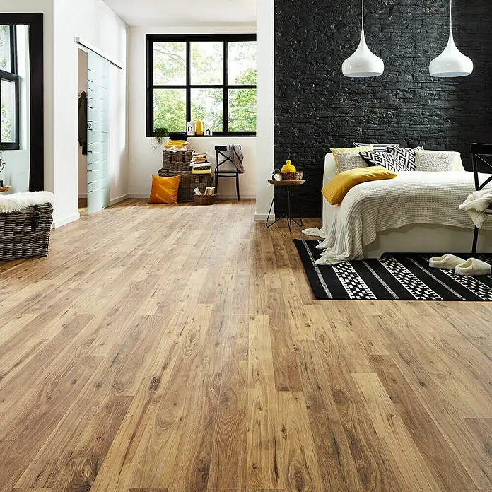 LOGOCLIC Silentos Laminat Hickory Morino - 1.285 x 192 x 9 mm, Rustikalni pod