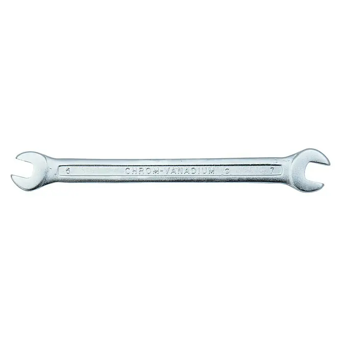 Llave fija de doble boca DIN 3110 - Ancho de llave: 6 x 7 mm, DIN 3110