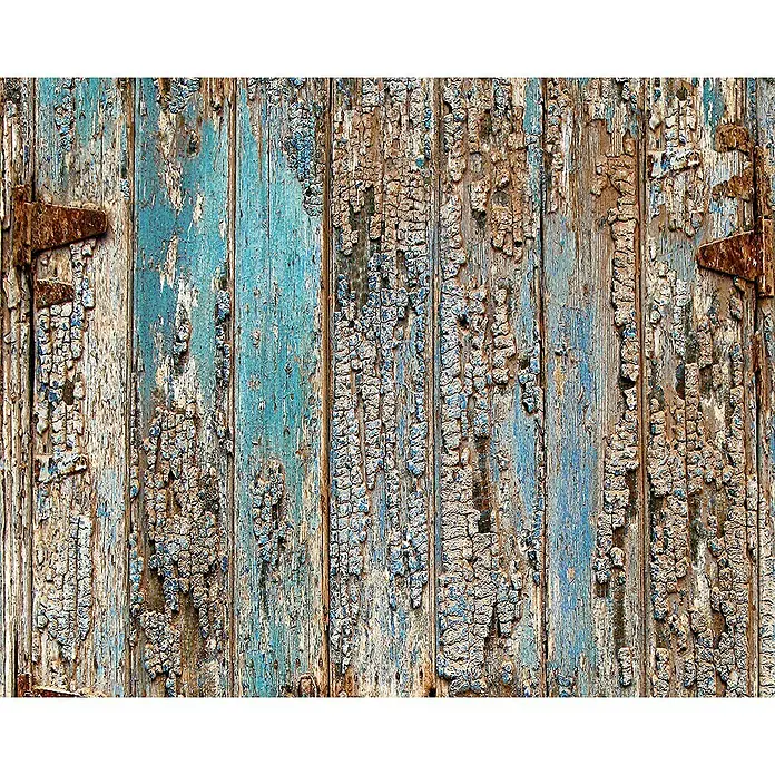 AS Creation Designpanel pop.up - Holz Vintage, Grau/Blau/Braun, 35 cm x 2,5 m - Detailaufnahme