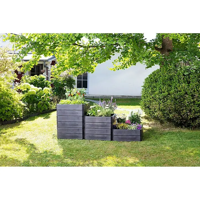 Garantia Hochbeet Ergo Quadro S - 60 x 60 x 25 cm, Kunststoff - Stimmungsaufnahme