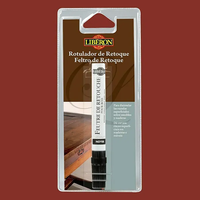 Libéron Rotulador de reparación - Oscuro caoba, 10 ml, Madera