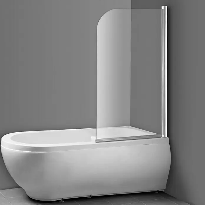 Pregrada za kadu Clear - 1-dij., 75 x 130 cm, Bijele boje