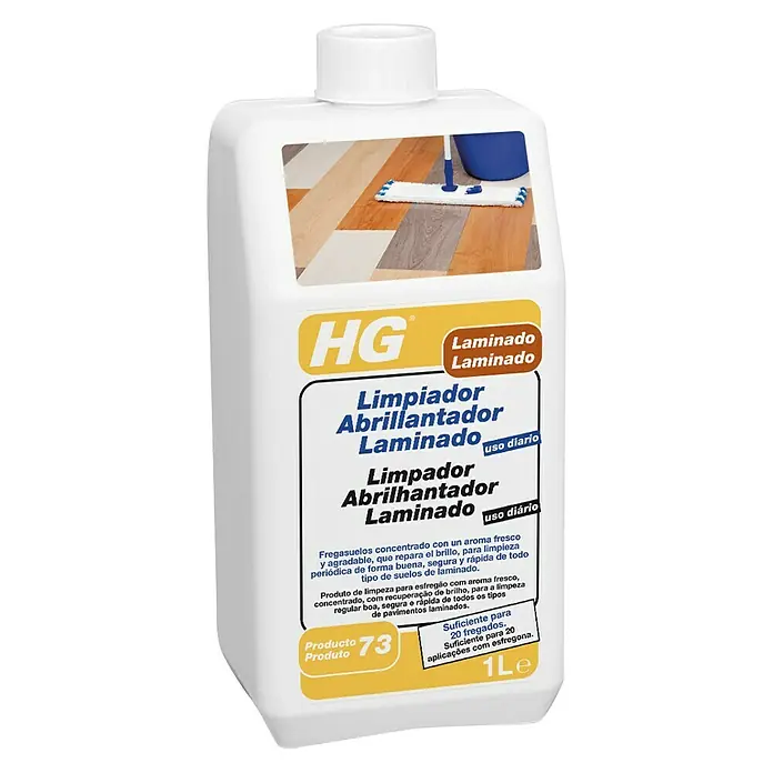 HG Limpiador abrillantador laminado - 1 l, Botella