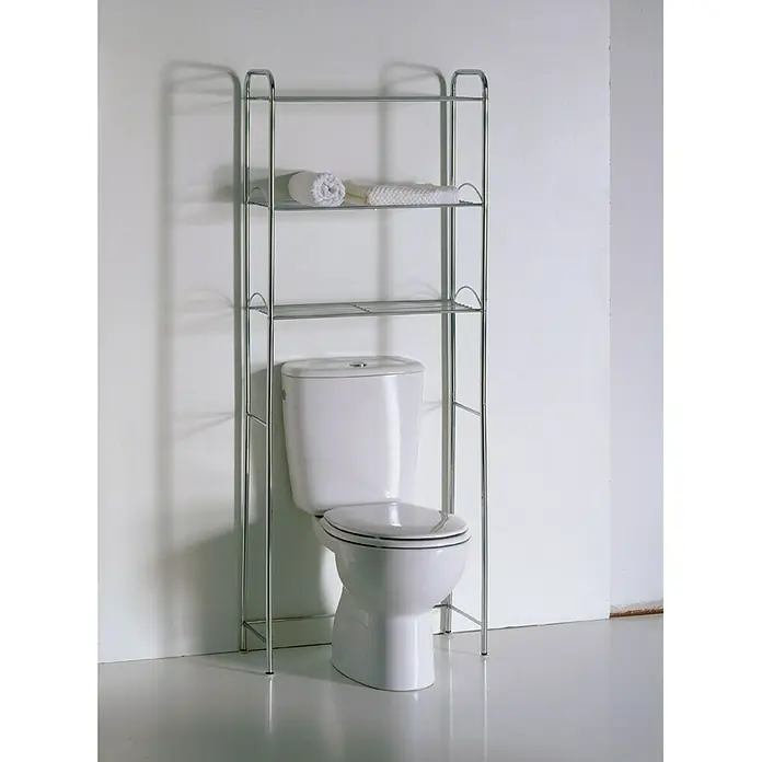 Bath Stage Estantería de baño - Cromo, 60,5 x 25 x 154,5 cm