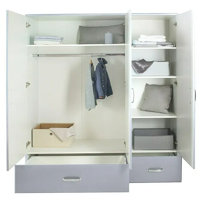 Phönix Miami Drehtürschrank - L x B x H: 52 x 146 x 200 cm, Grau - Detailaufnahme