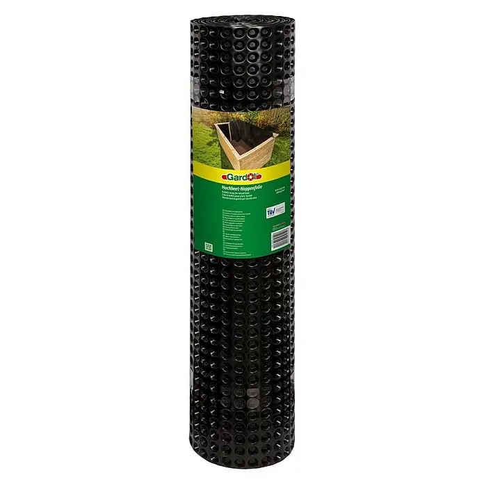 Gardol Hochbeet-Noppenfolie - 0,9 x 6,5 m - Vorderansicht