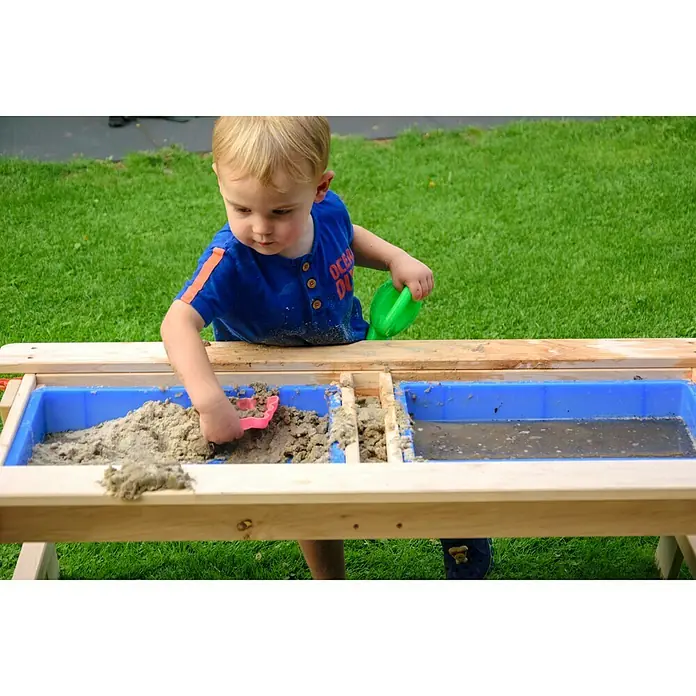 Dobar Kinder-Picknicktisch - L x B x H: 107 x 94 x 50,5 cm, Naturbraun - Stimmungsaufnahme
