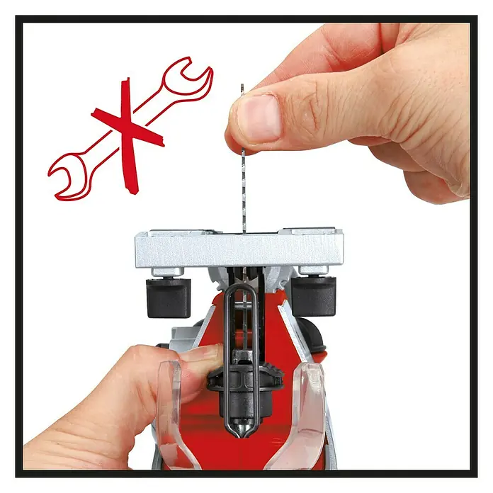 Einhell Power X-Change Akumulatorska ubodna pila TE-JS 18 Li-Solo - 18 V, Bez akumulatora, 0 – 2400 udaraca/min - Detaljan prikaz
