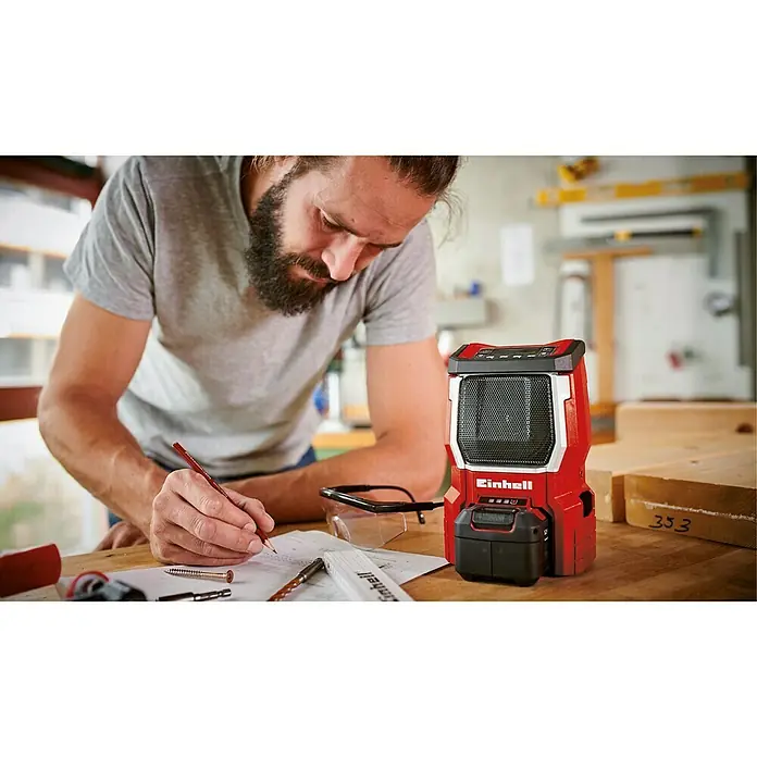 Einhell Power X-Change Akku-Baustellenradio TE-CR 18 Li-Solo - 18 V, Ohne Akku, 87,5 - 108,0 kHz (FM) - Anwendungsbeispiel