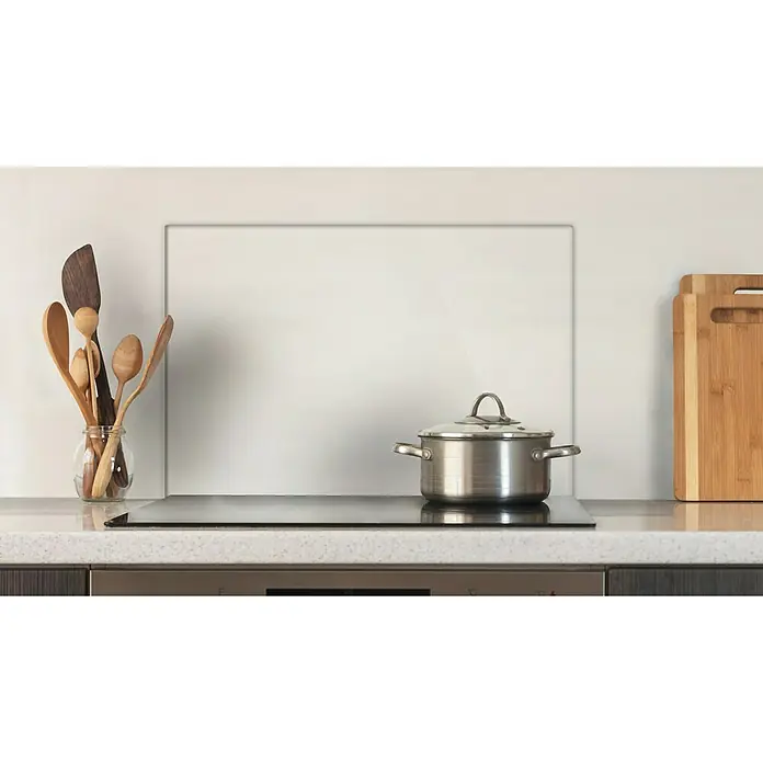 CUCINE Küchenrückwand - Clear, 60 x 40 cm, Stärke: 6 mm, Einscheibensicherheitsglas (ESG) - Vorderansicht