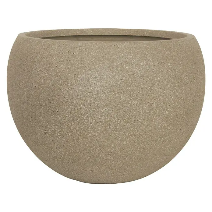 Pflanztopf Trelleborg - Außenmaß (Ø x H): 31 x 23 cm, Verbundwerkstoff, Sand