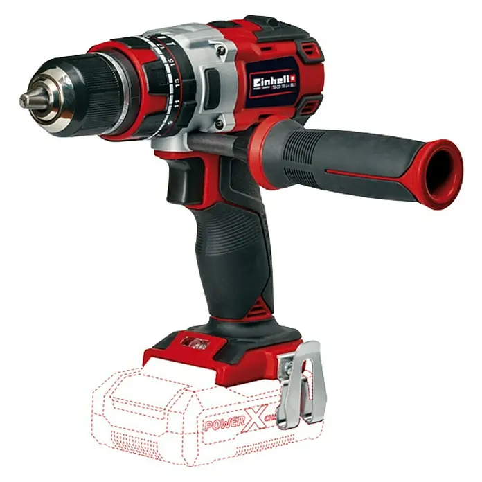 Bosch Akumulatorska udarna bušilica/odvijač TE-CD 18 Li-i Brushless-Solo - 18 V, Litij-ionska, Broj okretaja pri praznom hodu: 0 okr/min - 1.800 okr/min - Pogled s lijeve strane