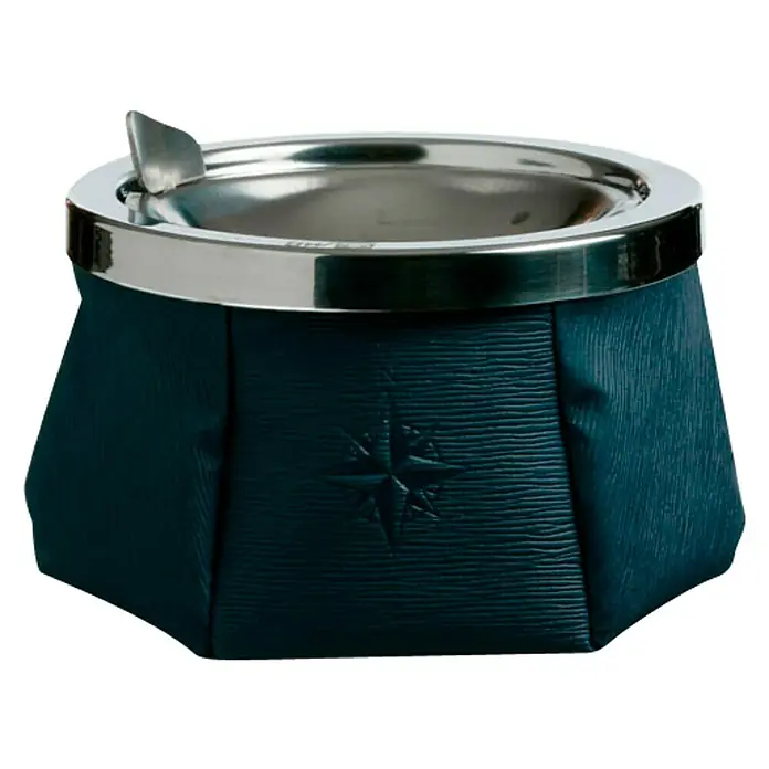 Marine Business Cenicero Windproof - Diámetro: 11,5 cm, Acero inoxidable, Azul