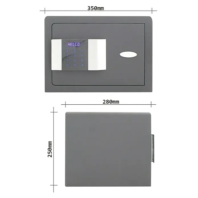 Rottner Hoteltresor Prestige - 28 x 35 x 25 cm, Elektronisches Zahlenschloss, 19 l