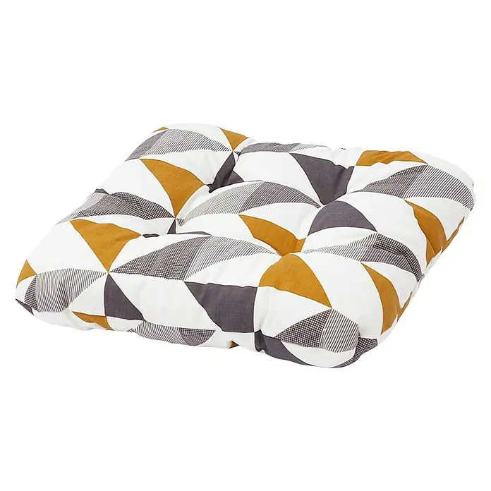Sunfun Sitzkissen Susa - L x B x H: 38 x 38 x 4 cm, Farbig sortiert, 52% Polyester, 48% Baumwolle