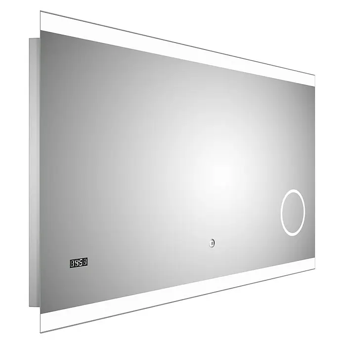 DSK LED-Lichtspiegel Silver Shine 2.0 - 120 x 70 cm, Berührungssensor - Rechte Seitenansicht