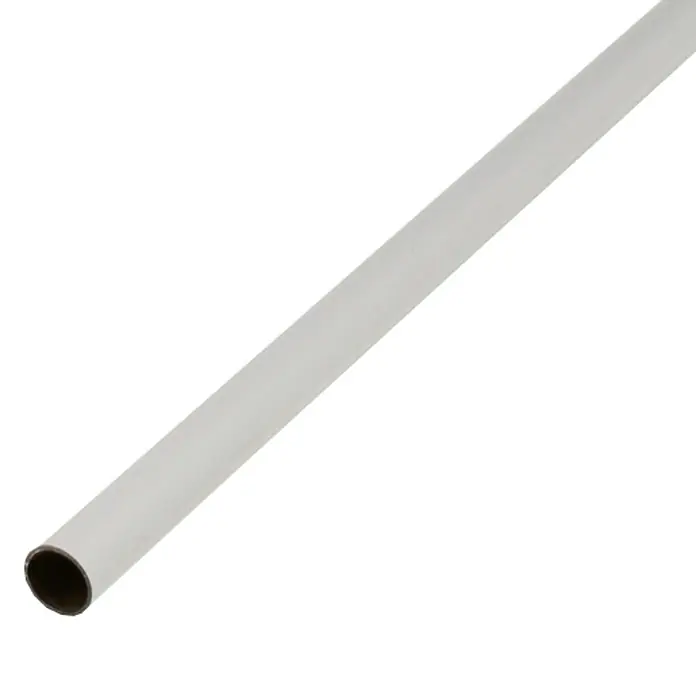 Tubo redondo - Ø x L: 25 x 2.600 mm, Blanco